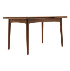 Danish Modern Teak Draw Leaf Dining Table