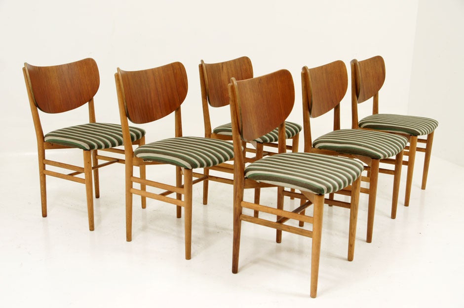 Teak & Oak Dining Set by Nils & Eva Koppel 3