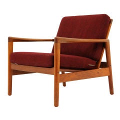Danish Teak Lounge Chair by Hans Olsen for Juul Kristensen