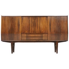 Danish Modern Rosewood Tall Sideboard