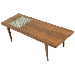 Rosewood Tile Top Coffee Table By Severin Hansen