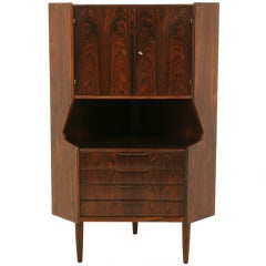 Vintage Rosewood Corner Cabinet