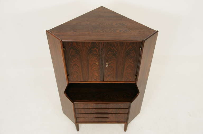 Rosewood Corner Cabinet 4