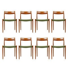Set 8 Teak Chairs Moller #77 Set 8 Teak Chairs Moller #77