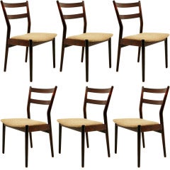 Set 6 Rosewood Dining Chairs