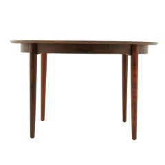 Danish Modern Rosewood Round Dining Table