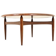 Vintage Rosewood Reversible Coffee Table By Ejvind Johansson