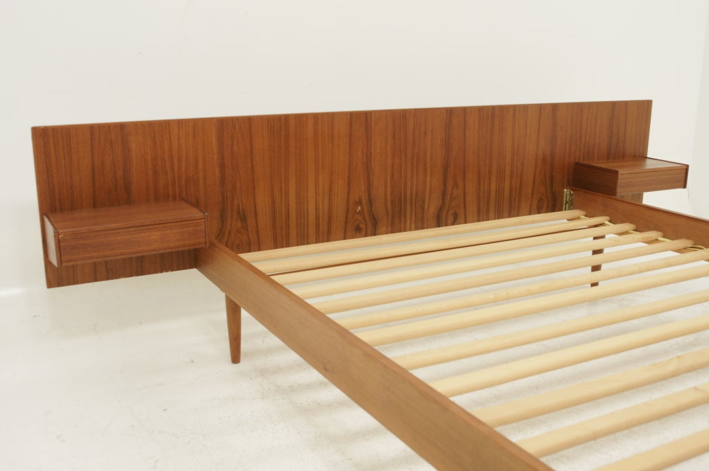 Danish Teak Double Bed Frame
