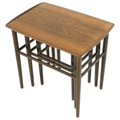 Set 3 Rosewood Nesting Tables