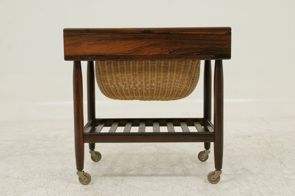 Danish Rosewood Sewing Knitting Table