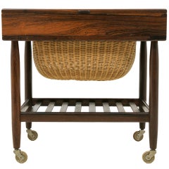 Danish Rosewood Sewing Knitting Table