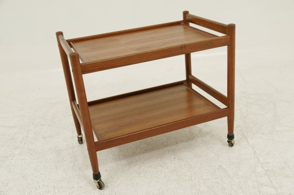 Danish Teak Bar Cart