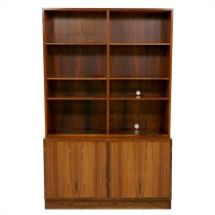 Rosewood Bookcase By Omann Junior