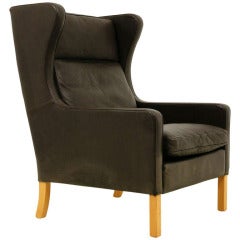Single Tall Leather Lounge Chair