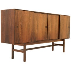 Tall Rosewood Sideboard Cabinet