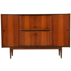 Teak Tall Sideboard Bar Cupboard