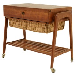 Teak Sewing Work Table