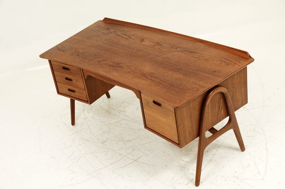 Wood Svend A. Madsen Teak Writing Desk