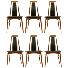 Six Teak “Eva” Chairs by Niels Kofoed