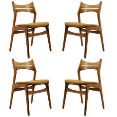 Set 4 Rosewood Dining Chairs by Erik Buck