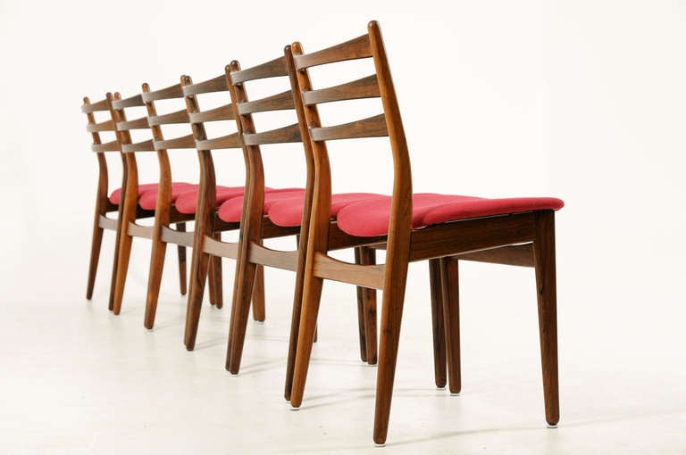 Set 6 Rosewood Dining Chairs  4