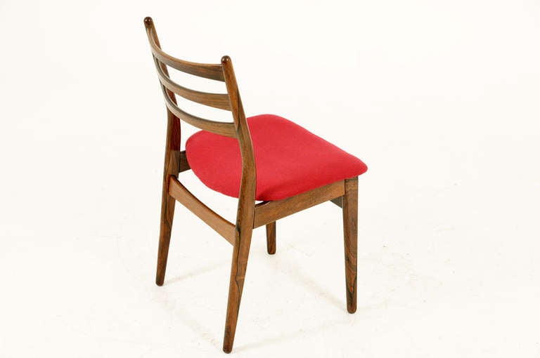 Danish Set 6 Rosewood Dining Chairs 