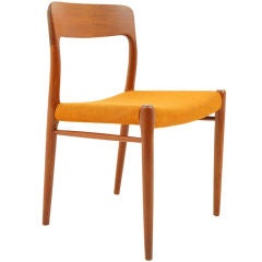 Model 75 Dining Chair in Teak by N.O. Moller for J.L. Moller