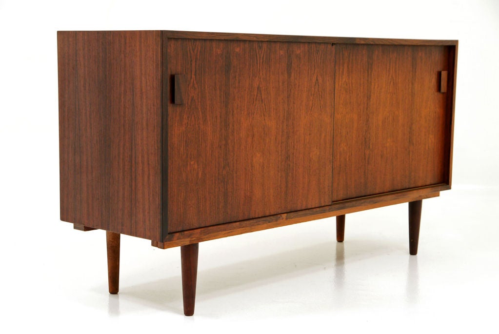 Rosewood Danish Modern Sideboard Credenza