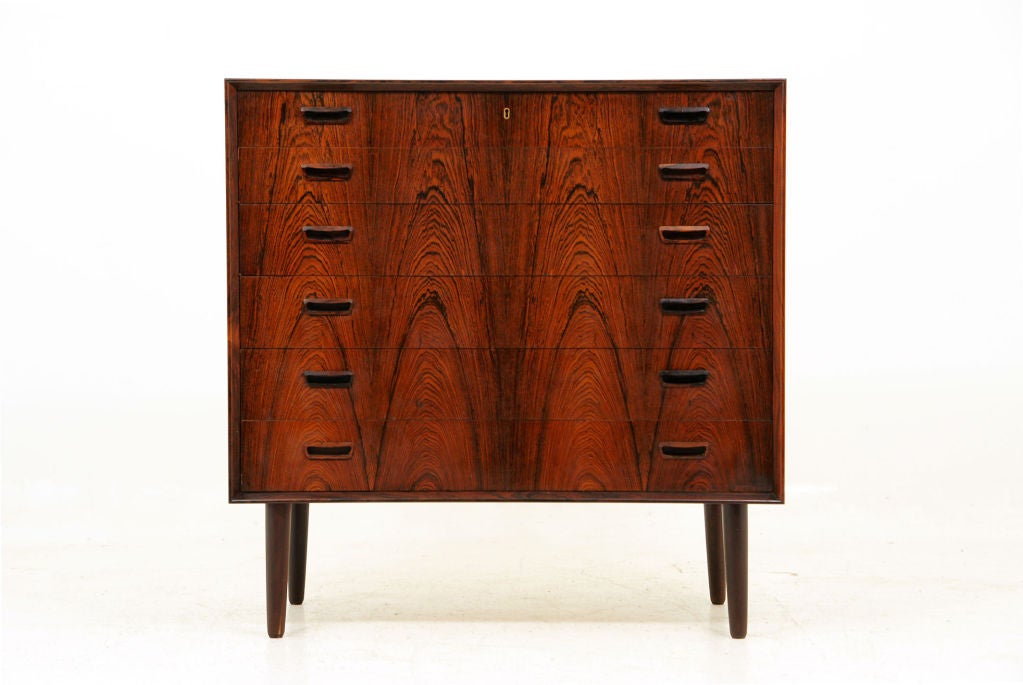 Stunning Rosewood Danish Modern Chest of Drawers