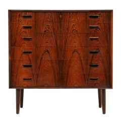 Stunning Rosewood Danish Modern Chest of Drawers