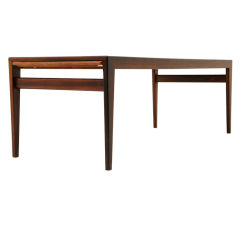 Vintage Stunning Danish Modern Rosewood Expandable Coffee Table