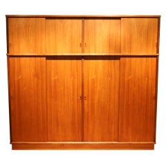 Retro Fantastic Danish Modern Teak Wardrobe Cupboard