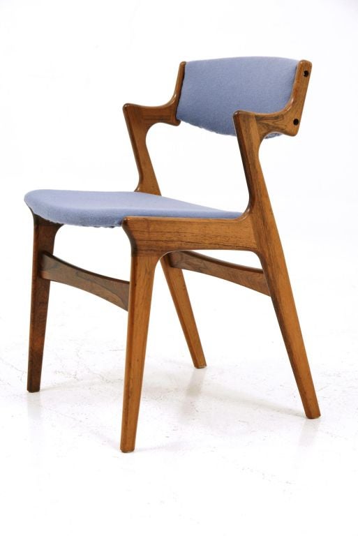 Mid-20th Century 4 Rosewood Danish Modern Chairs by Nova Mobler