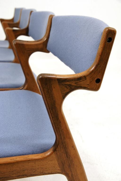 4 Rosewood Danish Modern Chairs by Nova Mobler 2