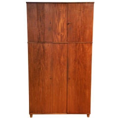 Danish Modern Teak Armoire Wardrobe Cabinet