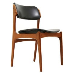 Set 4 Tek Danish Modern Dining Chairs by Erik Buck
