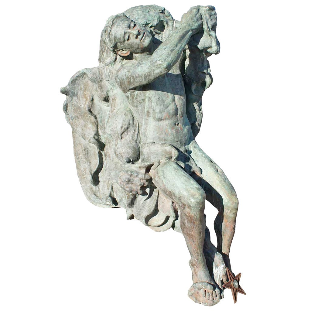 Large Bronze Sculpture, Hercules and the Nemean Lion For Sale