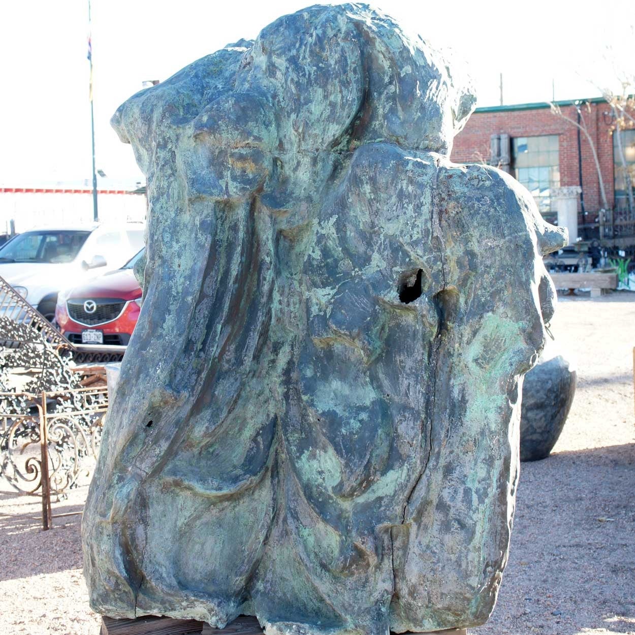 Large Bronze Sculpture, Hercules and the Nemean Lion For Sale 1