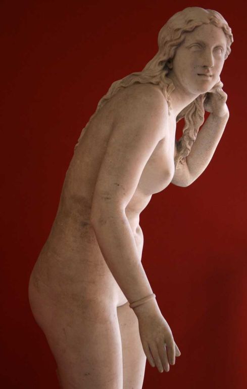THOMAS BALL, Life Sized Carved Marble Figure of Eve