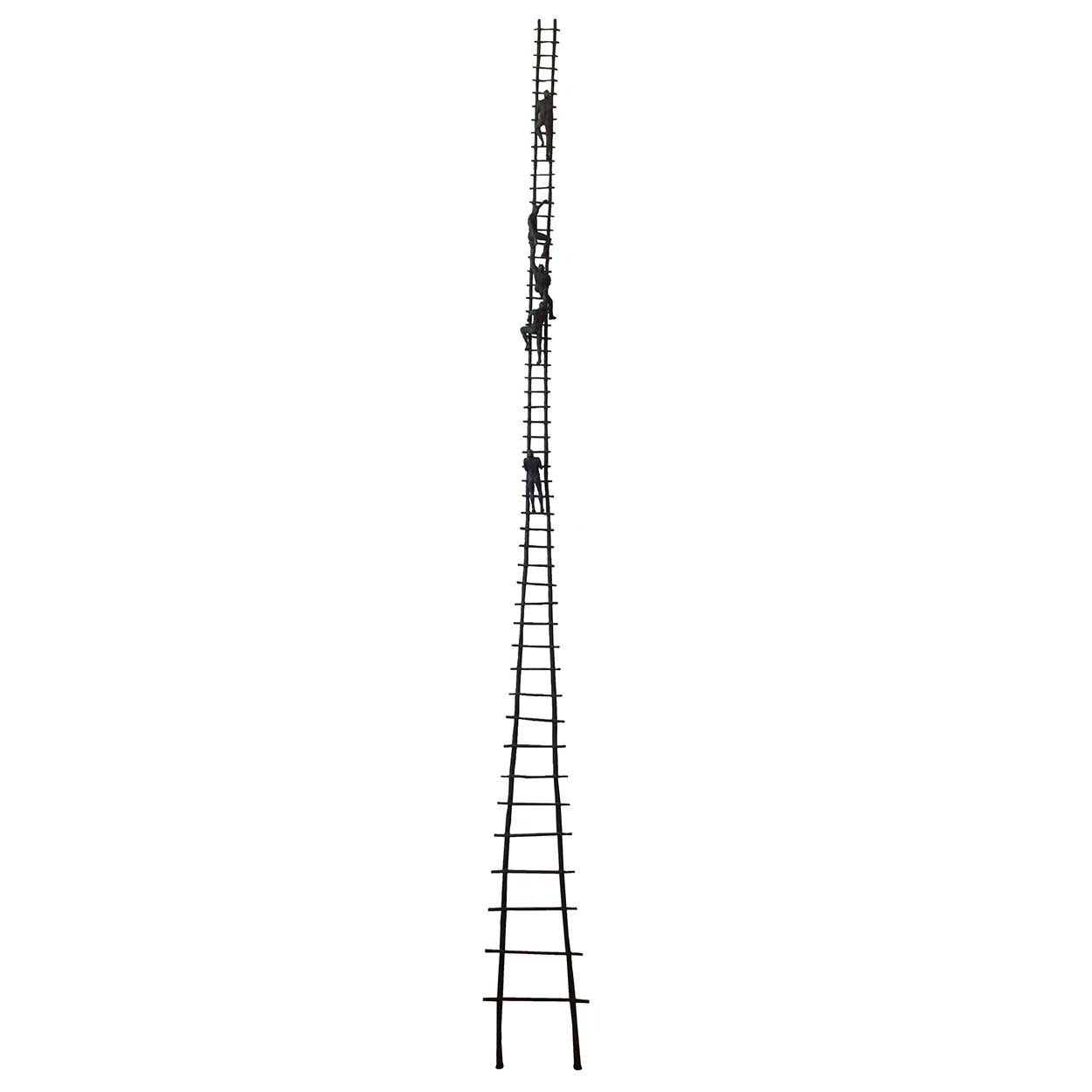 Bill Starke Bronze Sculpture, "Climbers: The Ladder, 69/125" For Sale