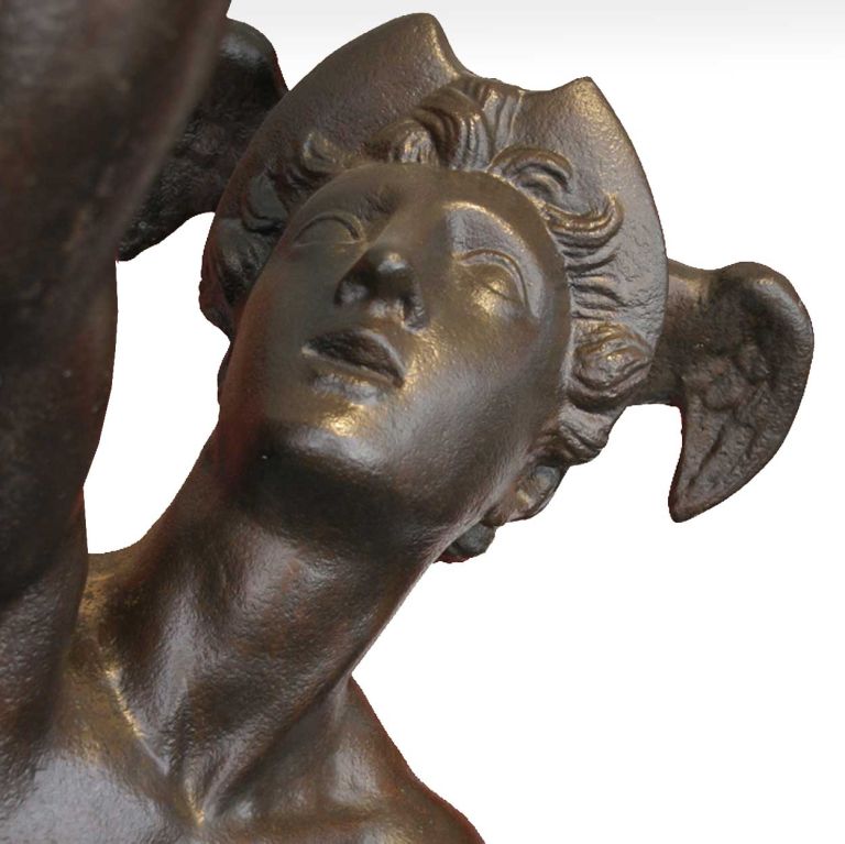After GIAMBOLOGNA, French Cast Iron Figure of Mercury 2