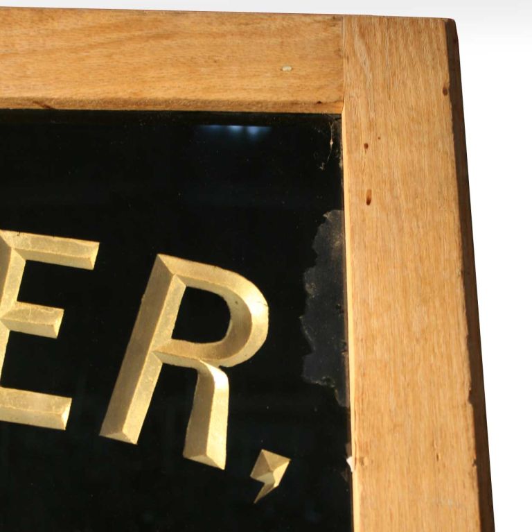 19th Century English Victorian Fuller Ales Oak Framed Slate Bar Sign
