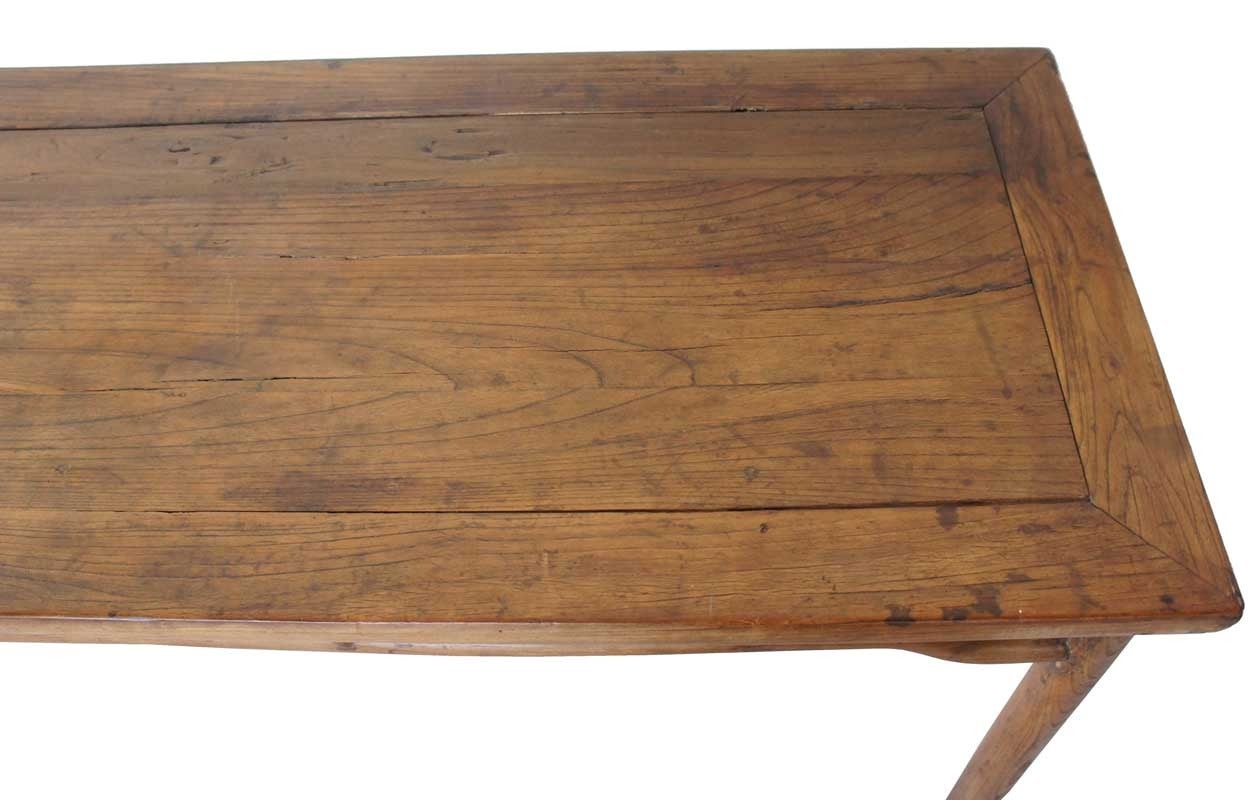 Qing Chinese Jiangsu Elm Painting Table For Sale