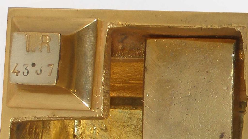 French Vincenti & Cie Bronze Dore Lion Mantel Clock 5