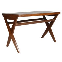 Vintage Pierre Jeanneret Teak Library Reading Table (Chandigarh, India)