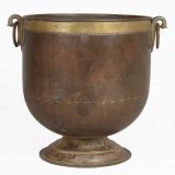 Large South Indian Hand Hammered Copper Water Storage Pot