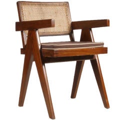 Pierre Jeanneret Teak Conference Chair from Chandigarh, India