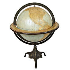 Vintage American Rand McNally 18" Terrestrial Globe