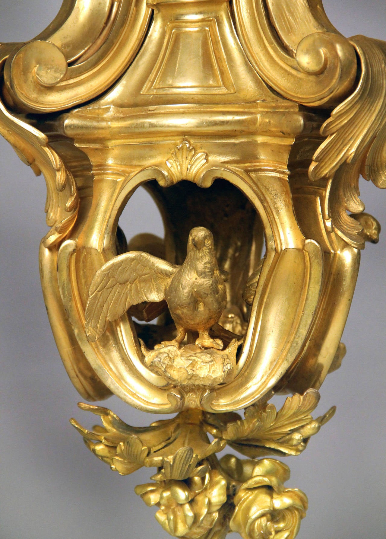 19th Century Magnificent and Palatial Gilt Bronze Chandelier after Jacques Caffiéri
