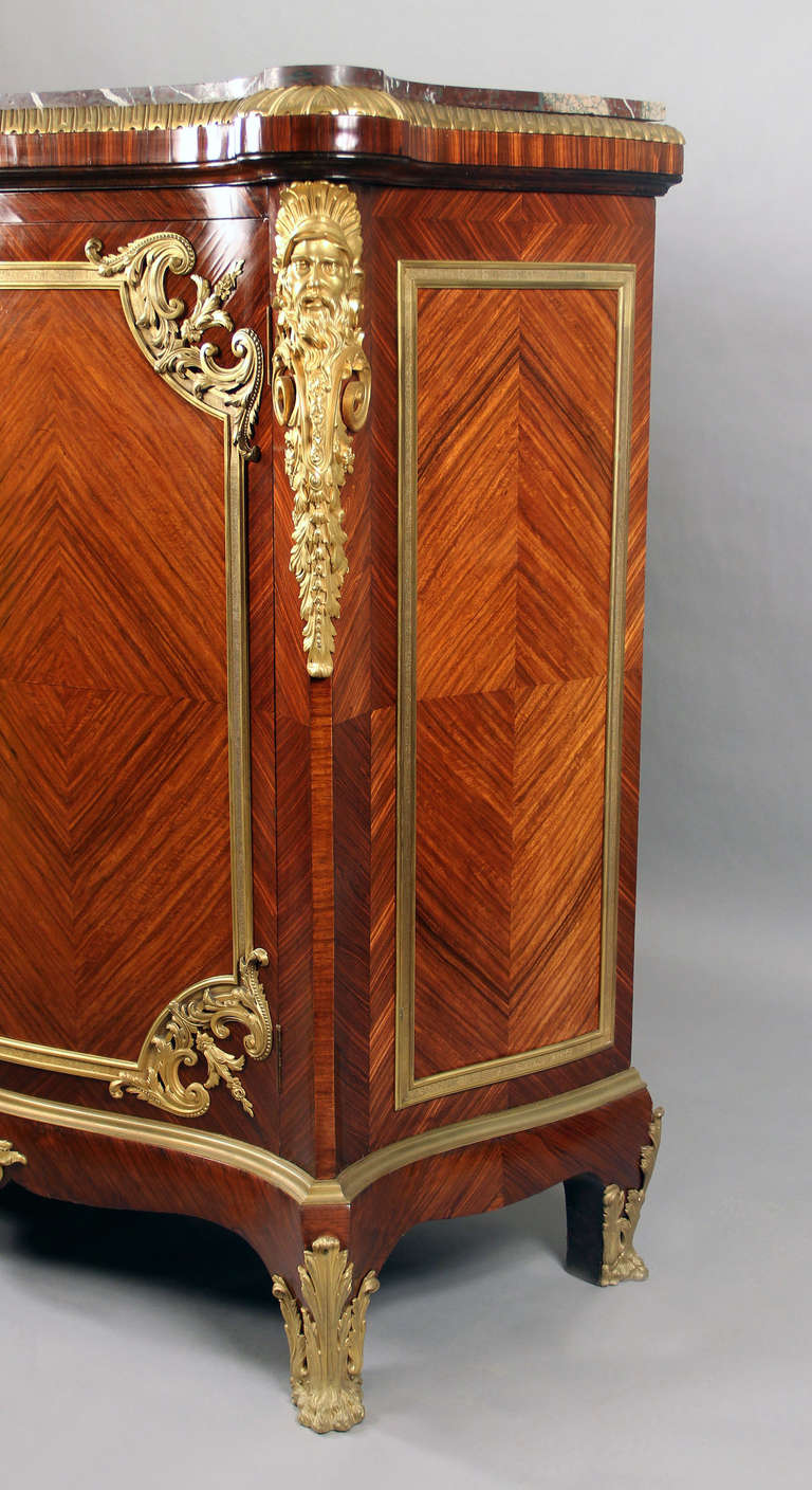 French Louis XVI Style Palace Size Cabinet For Sale
